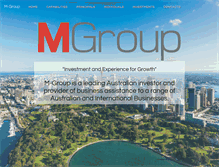 Tablet Screenshot of m-group.com.au